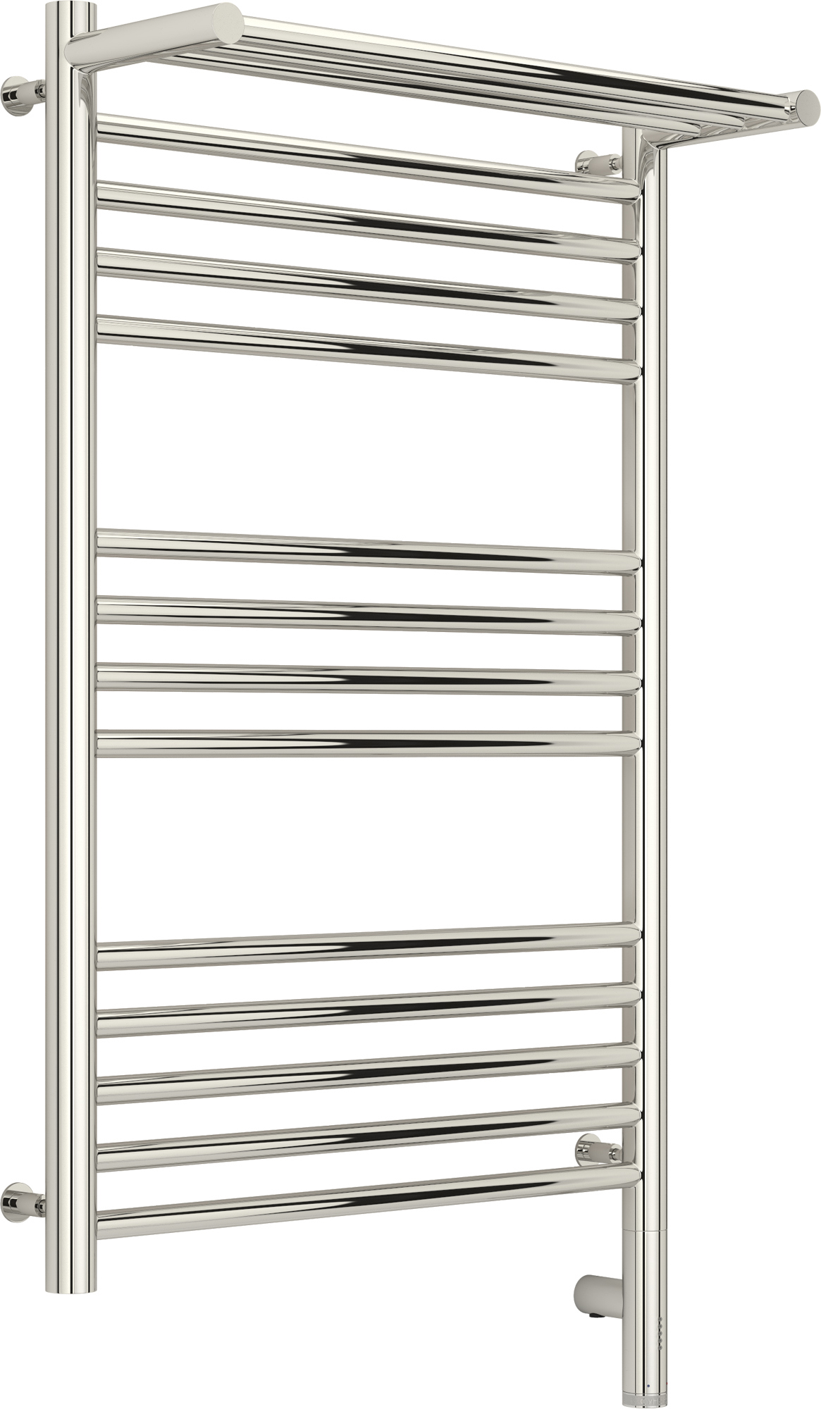 Изображение товара Полотенцесушитель электрический Сунержа Богема 3.0 П 500x800 мм 300 Вт с терморегулятором и полкой лесенка цвет хром