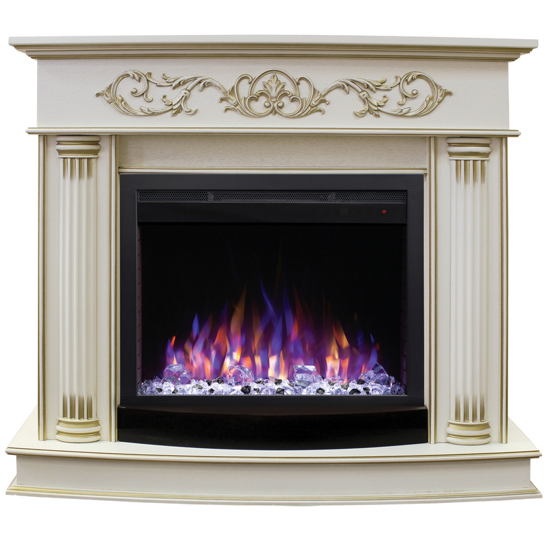 Изображение товара Электрокаминокомплект REALFLAME Milano 25/25.5 WT с очагом Saphir 25.5, стиль и комфорт Изображение товара Электрокаминокомплект REALFLAME Milano 25/25.5 WT с очагом Saphir 25.5, стиль и комфорт