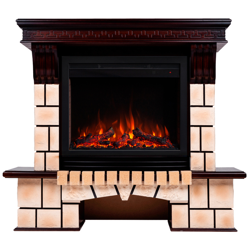 Изображение товара Каминокомплект Realflame Stone Brick FS25/25'5 с очагом Saphir 25.5
