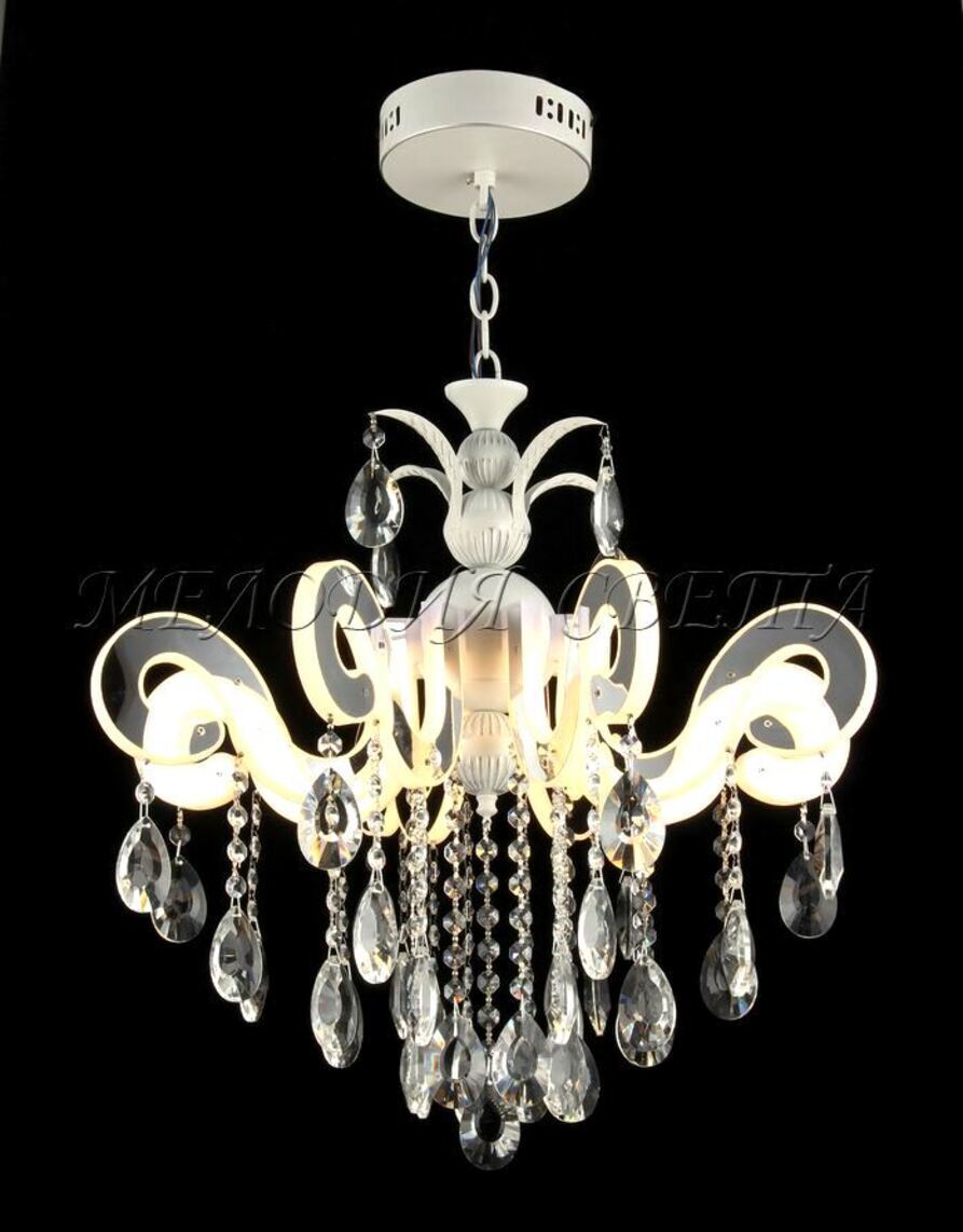 Изображение товара Люстра подвесная светодиодная Мелодия света Bourgeois 32 м² современная белая