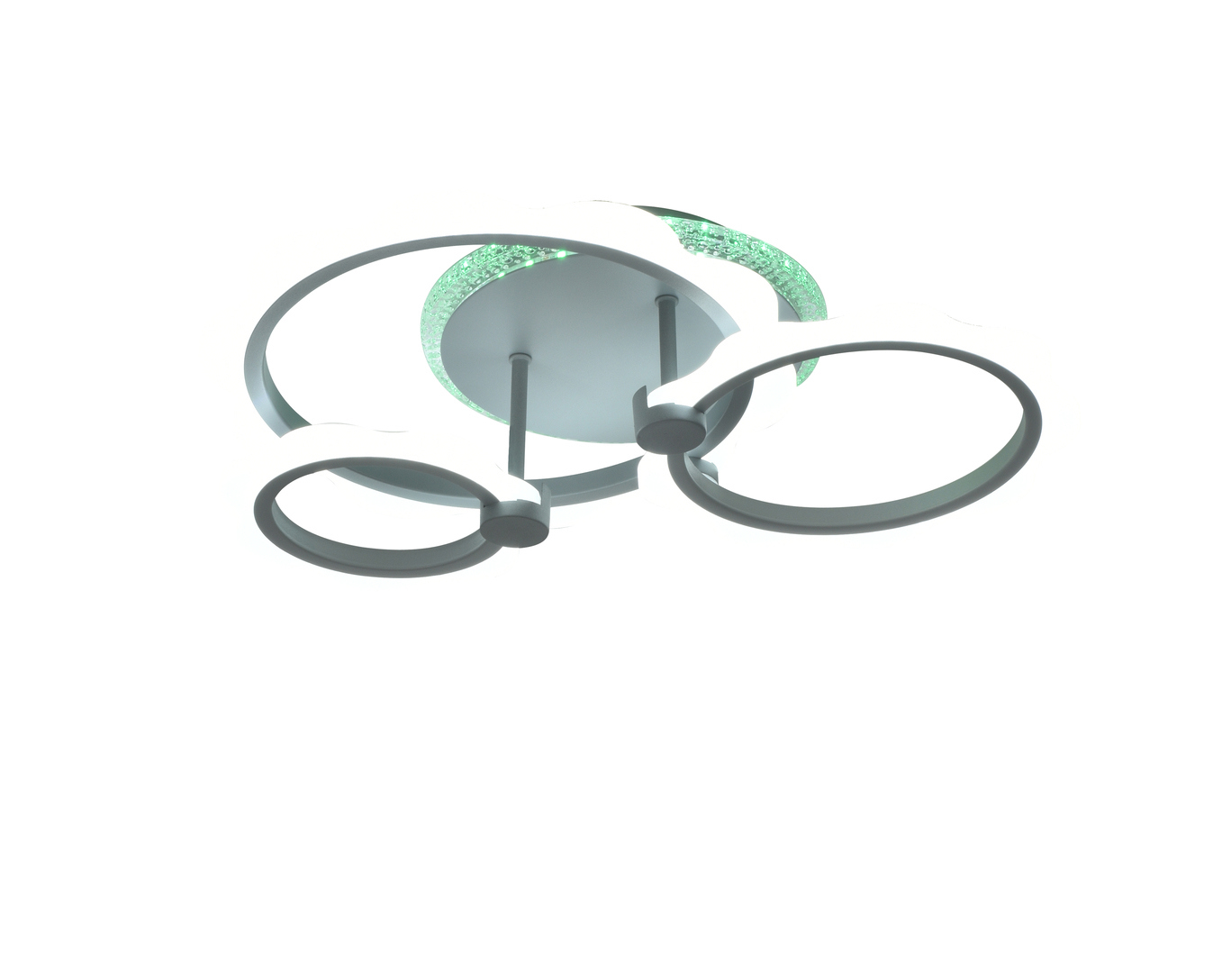 Изображение товара Люстра потолочная Мелодия света Flash регулируемый цвет RGB светодиодная серебристая