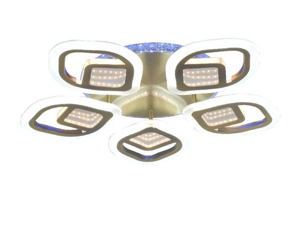 Изображение товара Люстра потолочная светодиодная Мелодия света Petal 30 м² регулируемый цвет света RGBW цвет коричневый