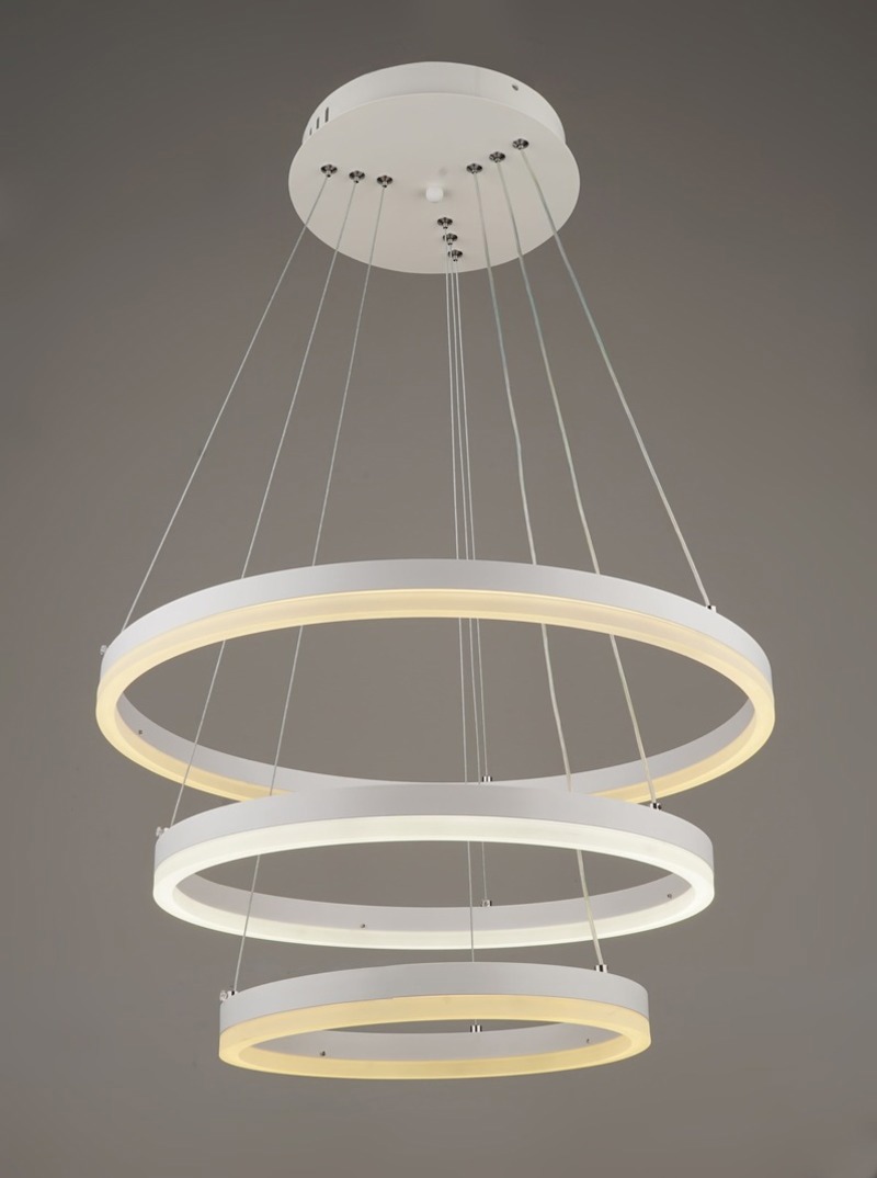 Изображение товара Светильник подвесной светодиодный Мелодия света Strips 15 м² регулируемый белый