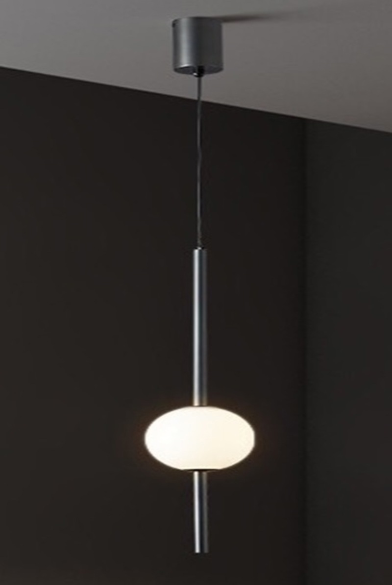 Изображение товара Светильник подвесной светодиодный Мелодия света Simple 3 м² нейтральный белый свет цвет черный