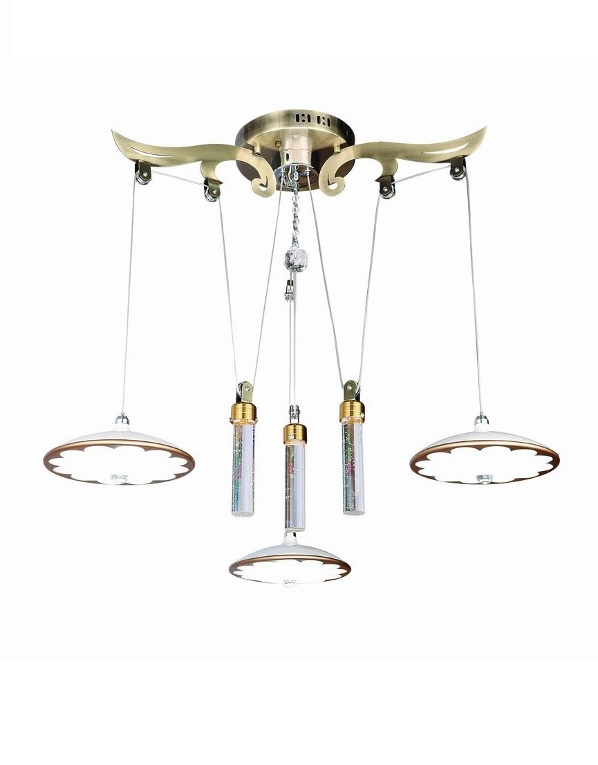 Изображение товара Светильник подвесной Мелодия света Ufo 12 м² нейтральный белый свет цвет жёлтый золотой