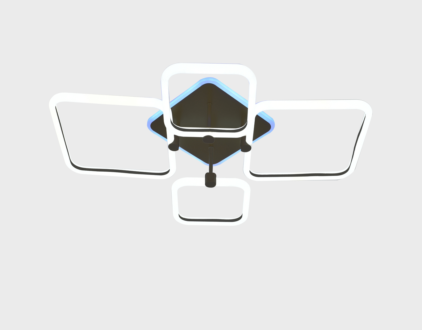 Изображение товара Люстра потолочная светодиодная Мелодия света M68570a 20 м² регулируемый RGBW черный