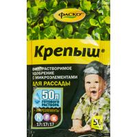 Изображение товара Удобрение водорастворимое Крепыш для рассады 50 г - ускоряет рост и укрепляет растения