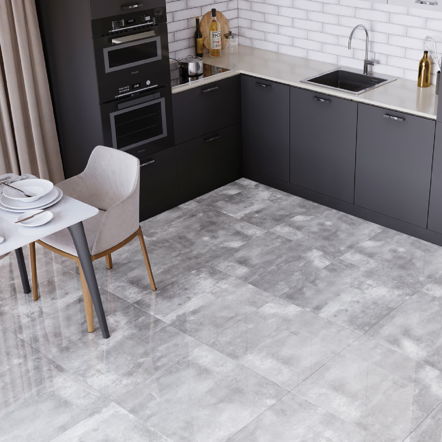 Изображение товара Керамогранит Incolor Boston 60x60 см полированный серый