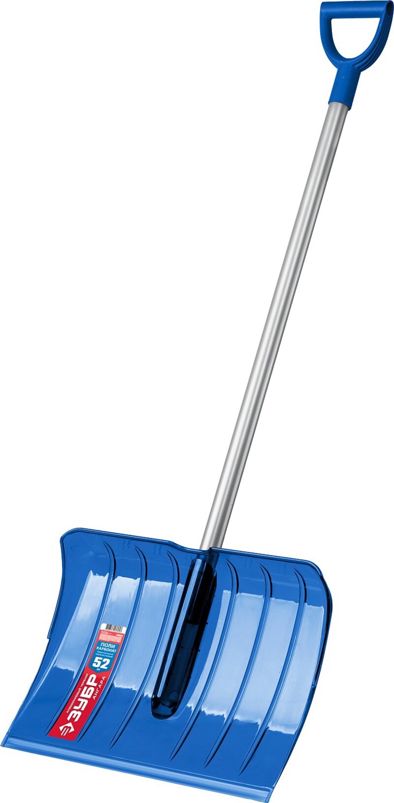 Изображение товара Лопата снеговая ЗУБР Ангара ударопрочная 52 см с алюминиевым черенком