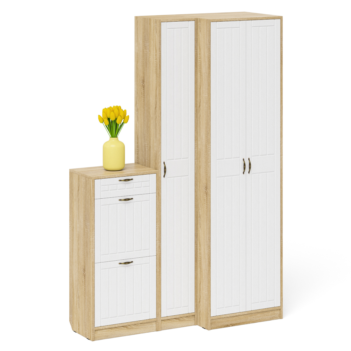 Изображение товара Тумба напольная Мебельный двор П-6 № 28-сп 140x210x50 см белый дуб