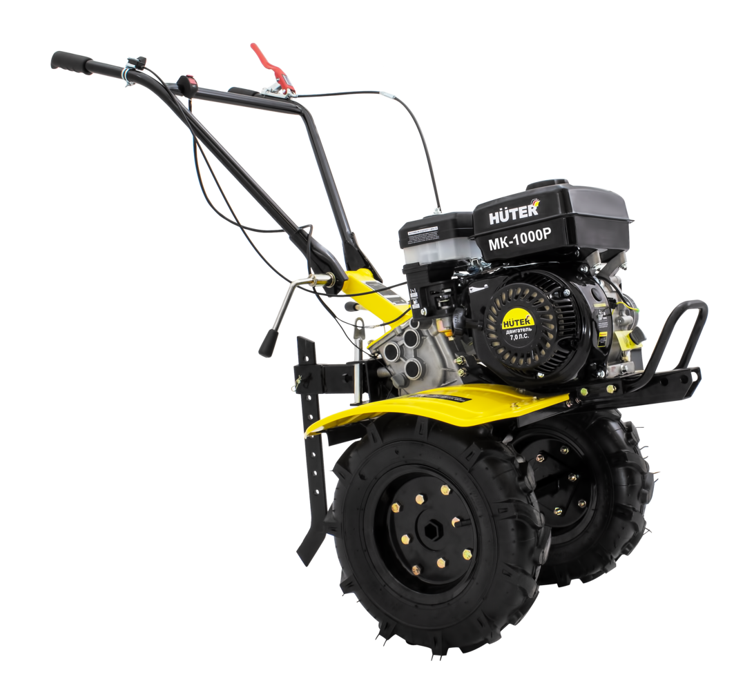Изображение товара Мотоблок Huter MK-1000P 7 л.с. 100 см ширина обработки, цепная передача