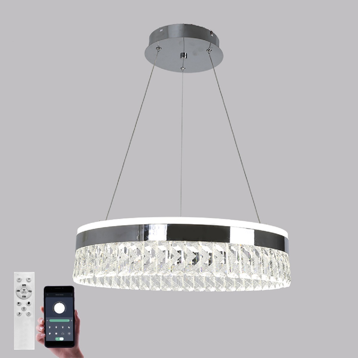 Изображение товара Люстра подвесная Estares Carina с управлением и изменением цвета
