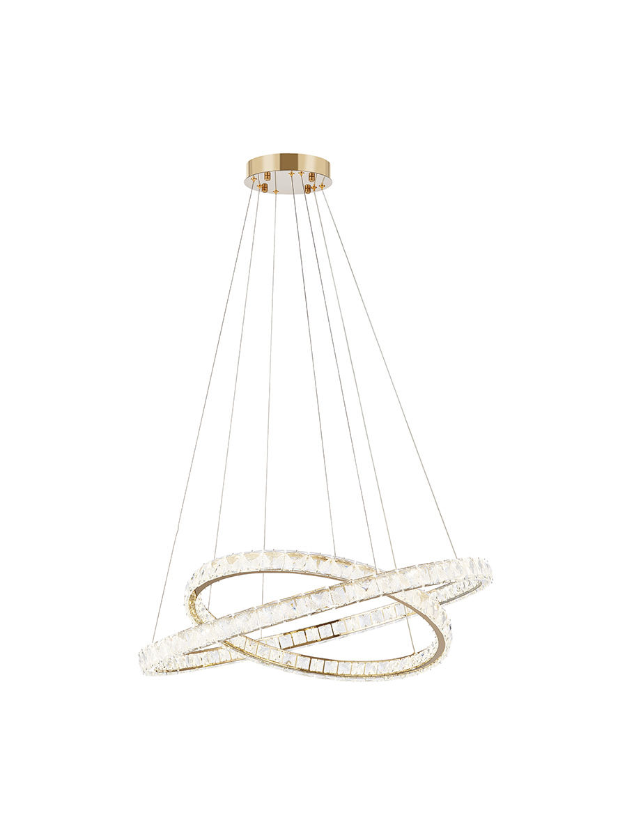 Изображение товара Люстра подвесная Arte perfetto luce 3331.2242.d800-d600.gd с пультом управления 22 м² нейтральный белый свет цвет жёлтый золотой