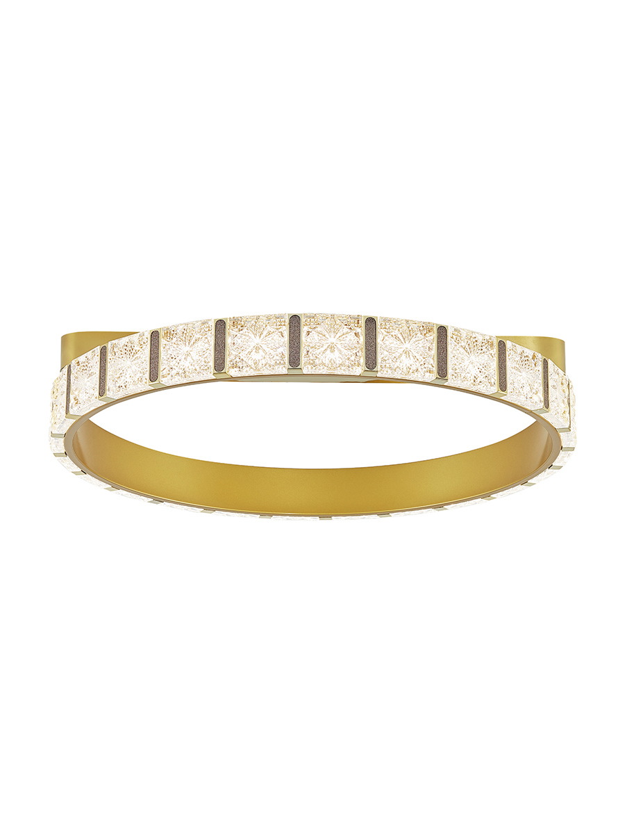 Изображение товара Люстра потолочная Arte perfetto luce 3331.4921.d600.gd с пультом управления 12 м² нейтральный белый свет цвет жёлтый золотой