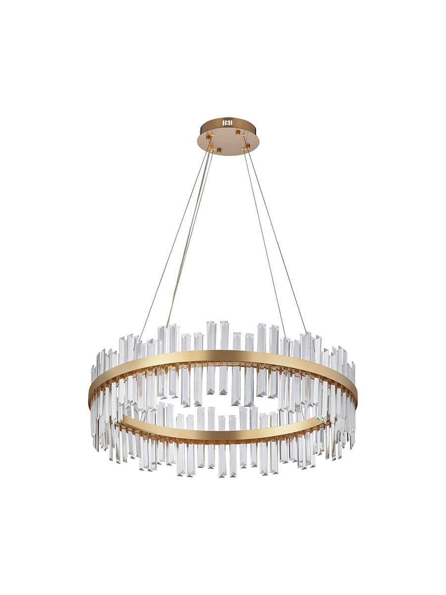 Изображение товара Современная светодиодная люстра с хрусталем и пультом 80см Арте Perfetto Luce