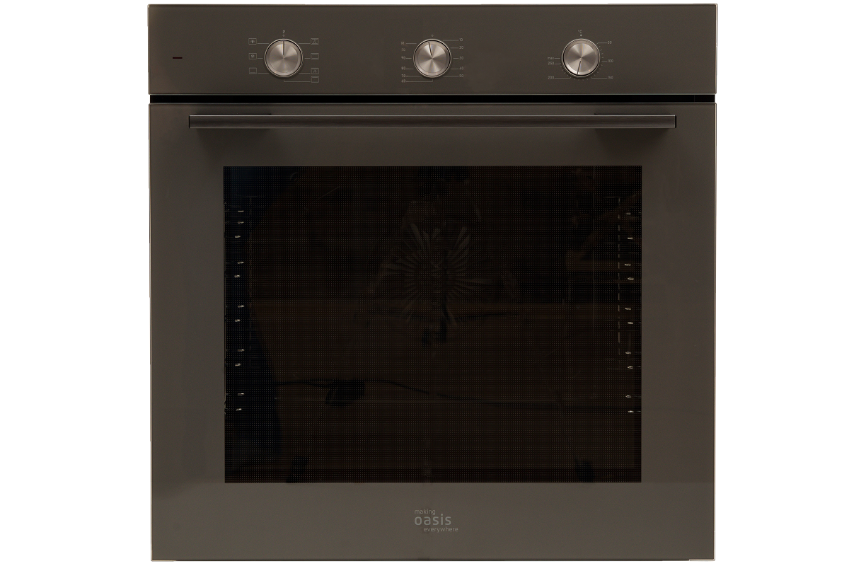 Изображение товара Электрический встраиваемый духовой шкаф Oasis D-MDG 60x60 см серый 7 режимов
