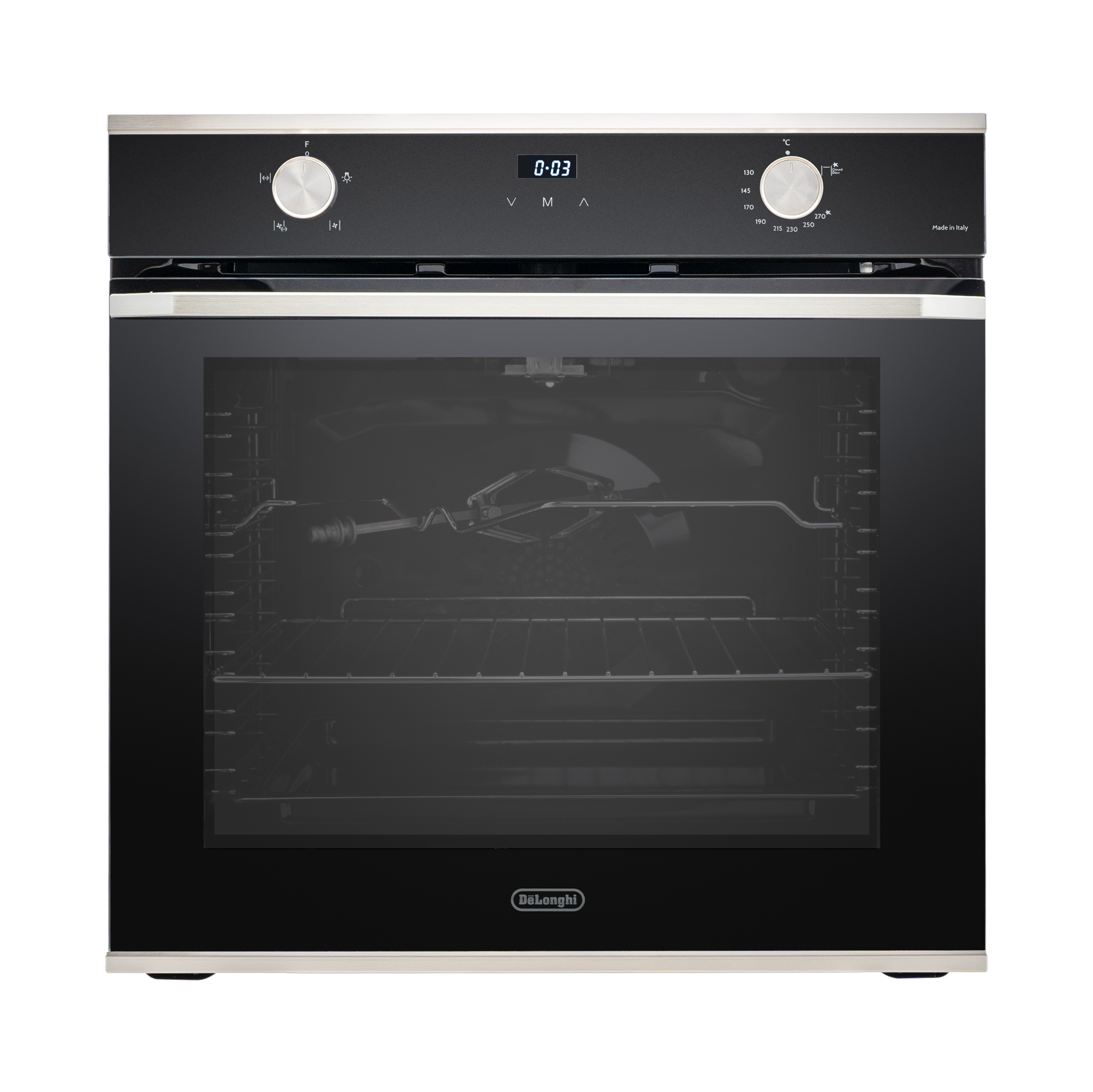 Изображение товара Встраиваемый газовый духовой шкаф DeLonghi NSFG 11 XL RUS с грилем 68 л Черный