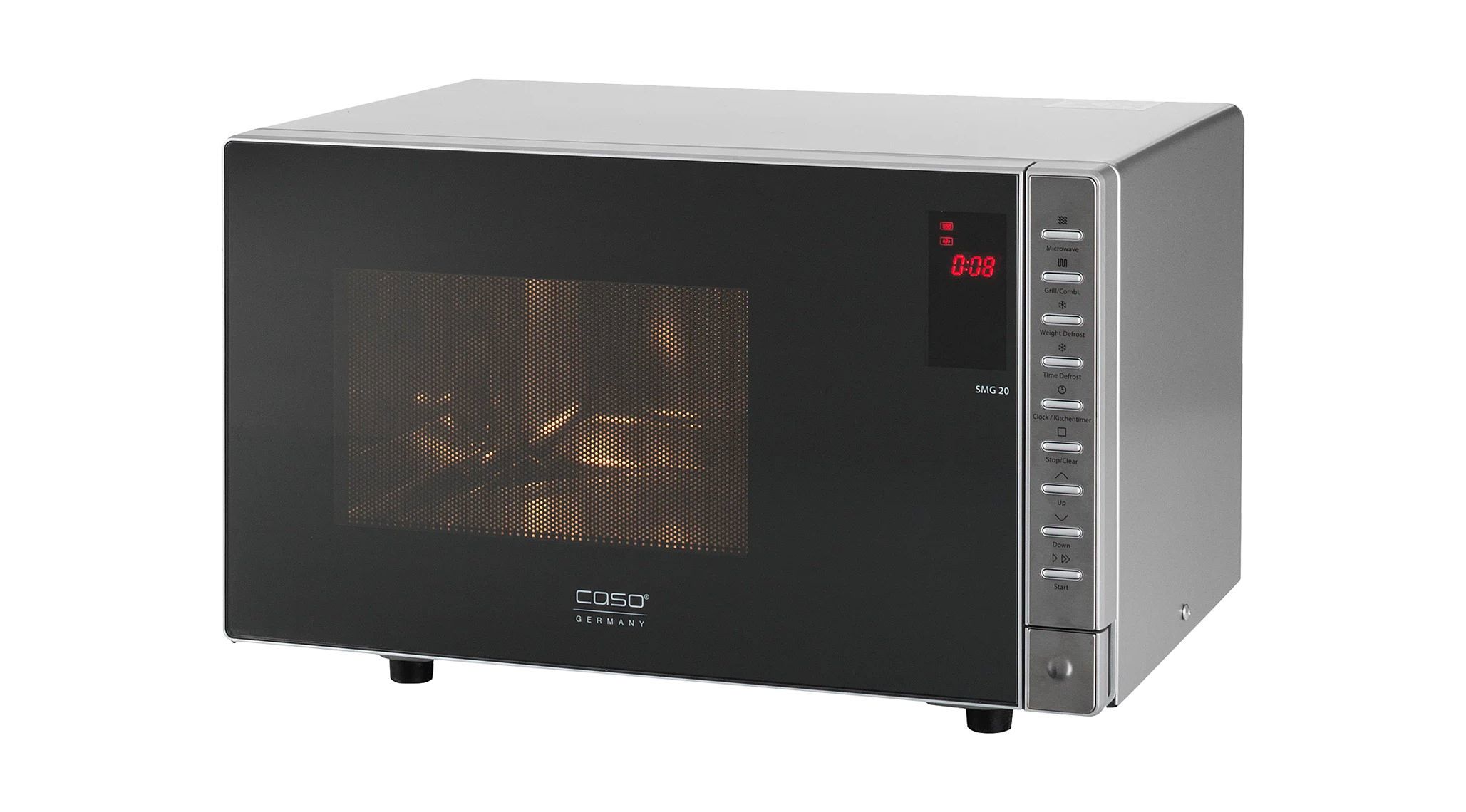 Изображение товара Отдельностоящая микроволновая печь Caso SMG 20 объём 20 л серебристая