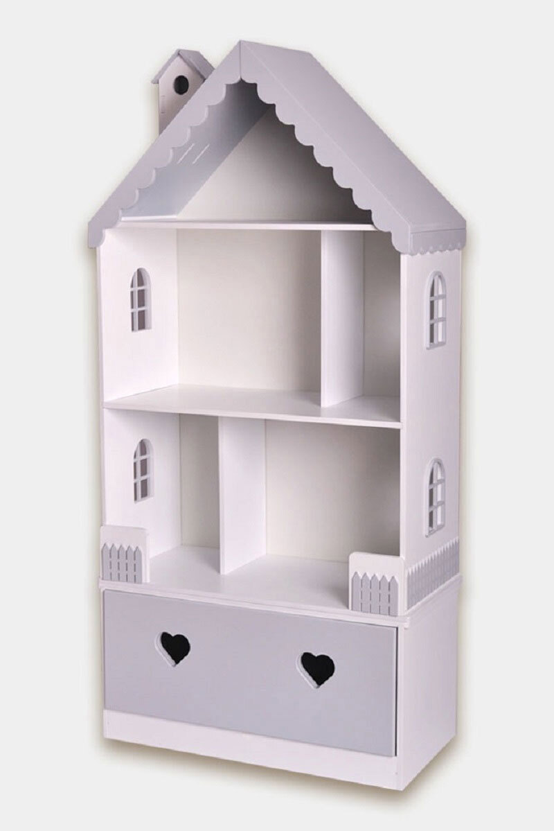 Изображение товара Стеллаж PeMa Kids Стеллаж с домиком 62x125x30 МДФ безопасная краска