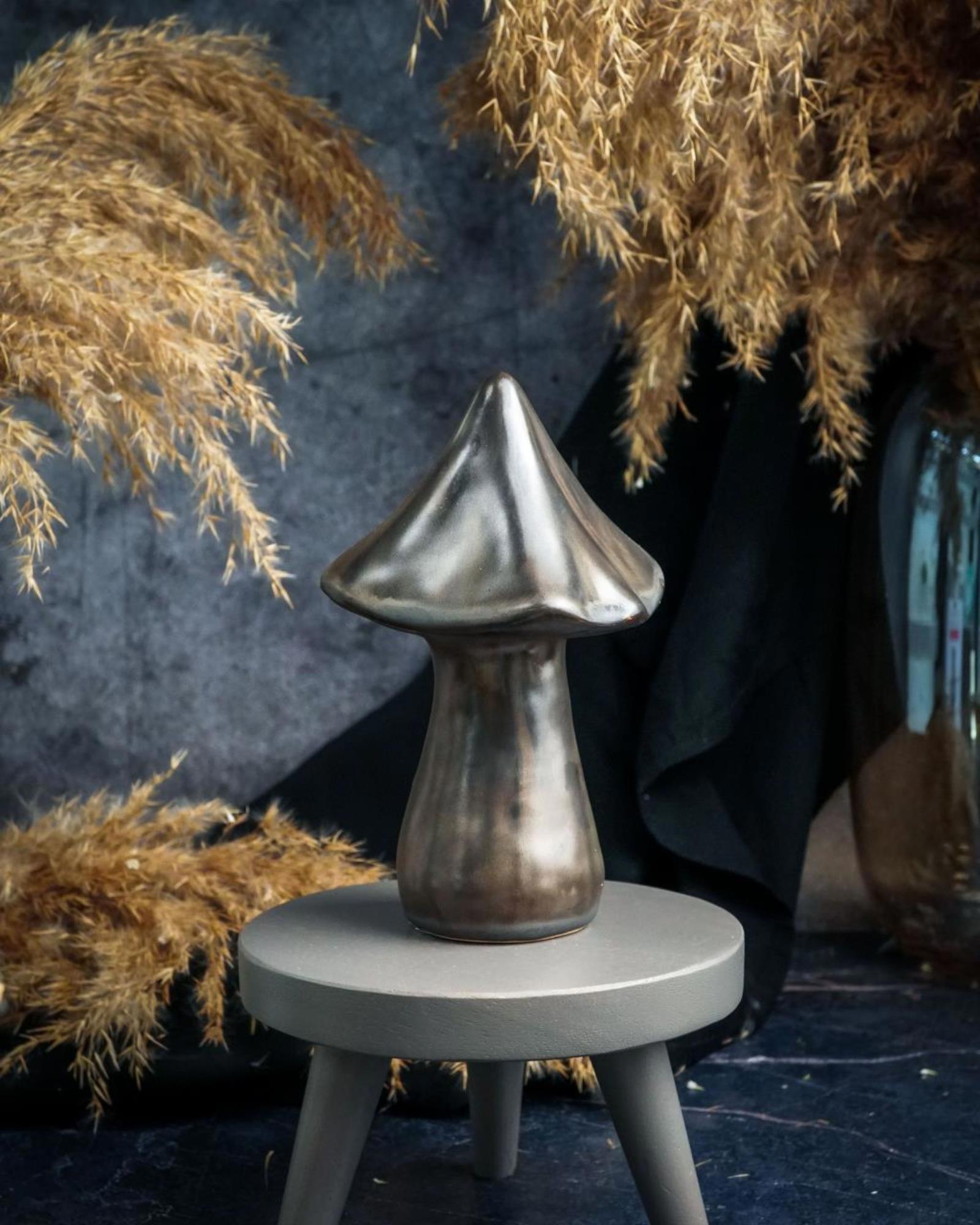 Изображение товара Статуэтка Cosy & Trendy "Гриб" 11x10.5x16.5 см коричневая, керамика