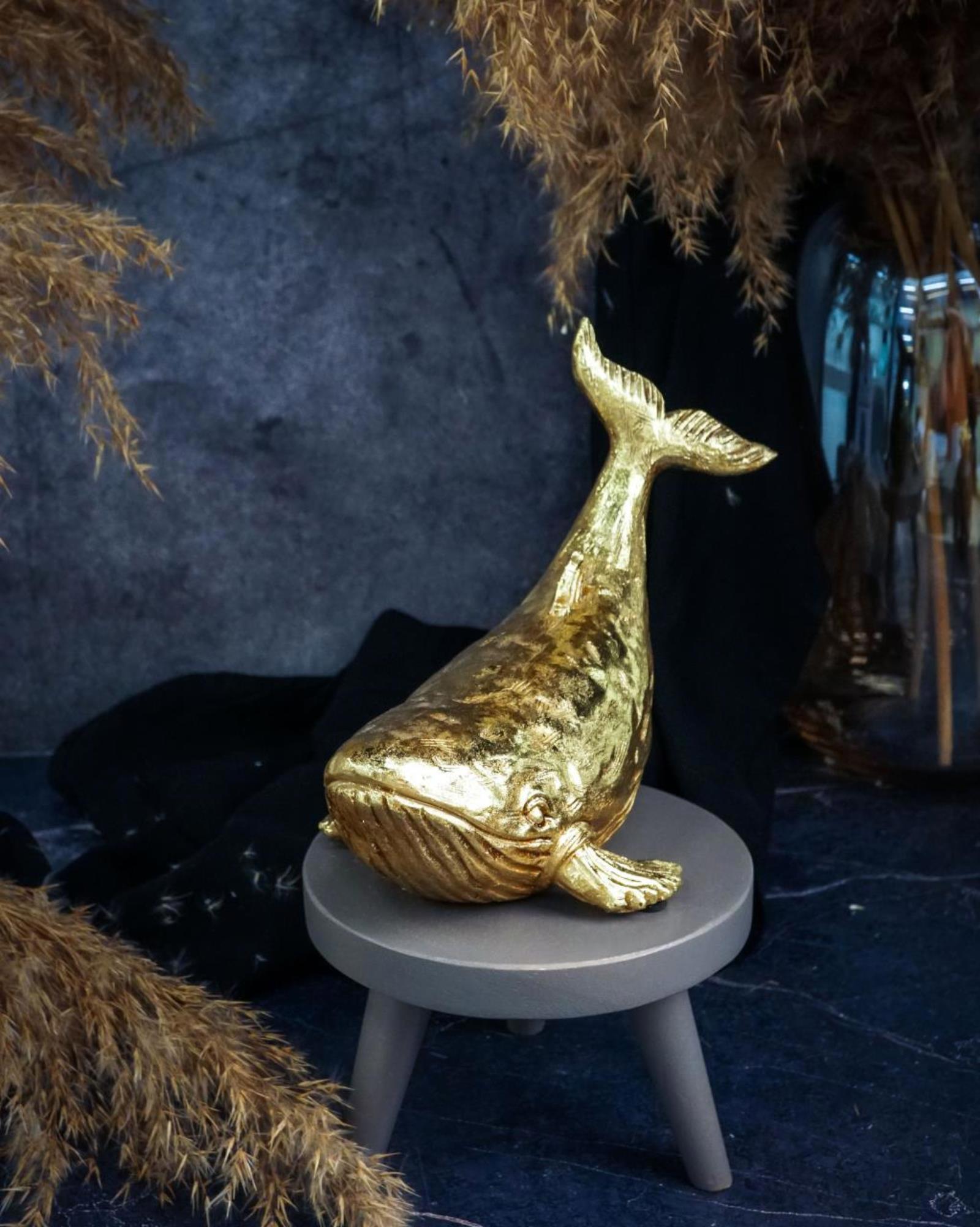 Изображение товара Статуэтка Cosy & Trendy "Кит" 21.5x13x17 см бронзовая, полимер