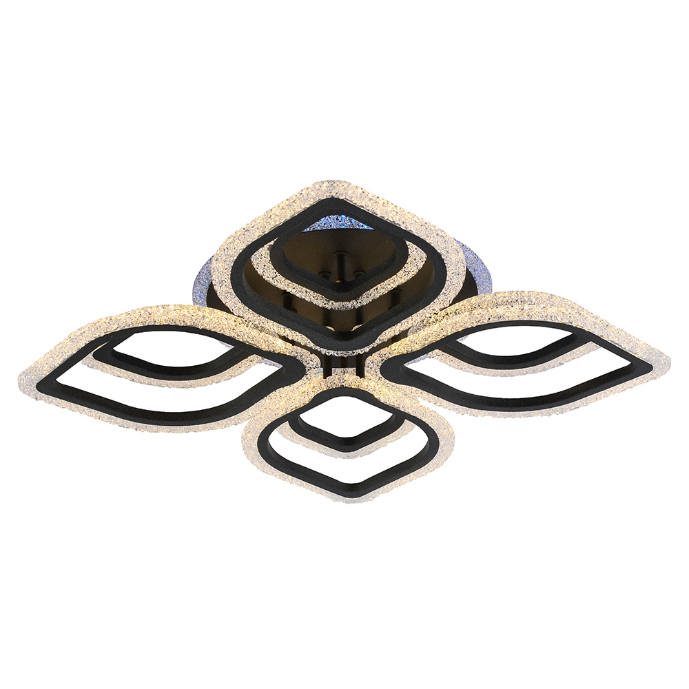 Изображение товара Люстра потолочная светодиодная Profit light 8018/4+4 с пультом управления 15 м² регулируемый белый свет цвет белый