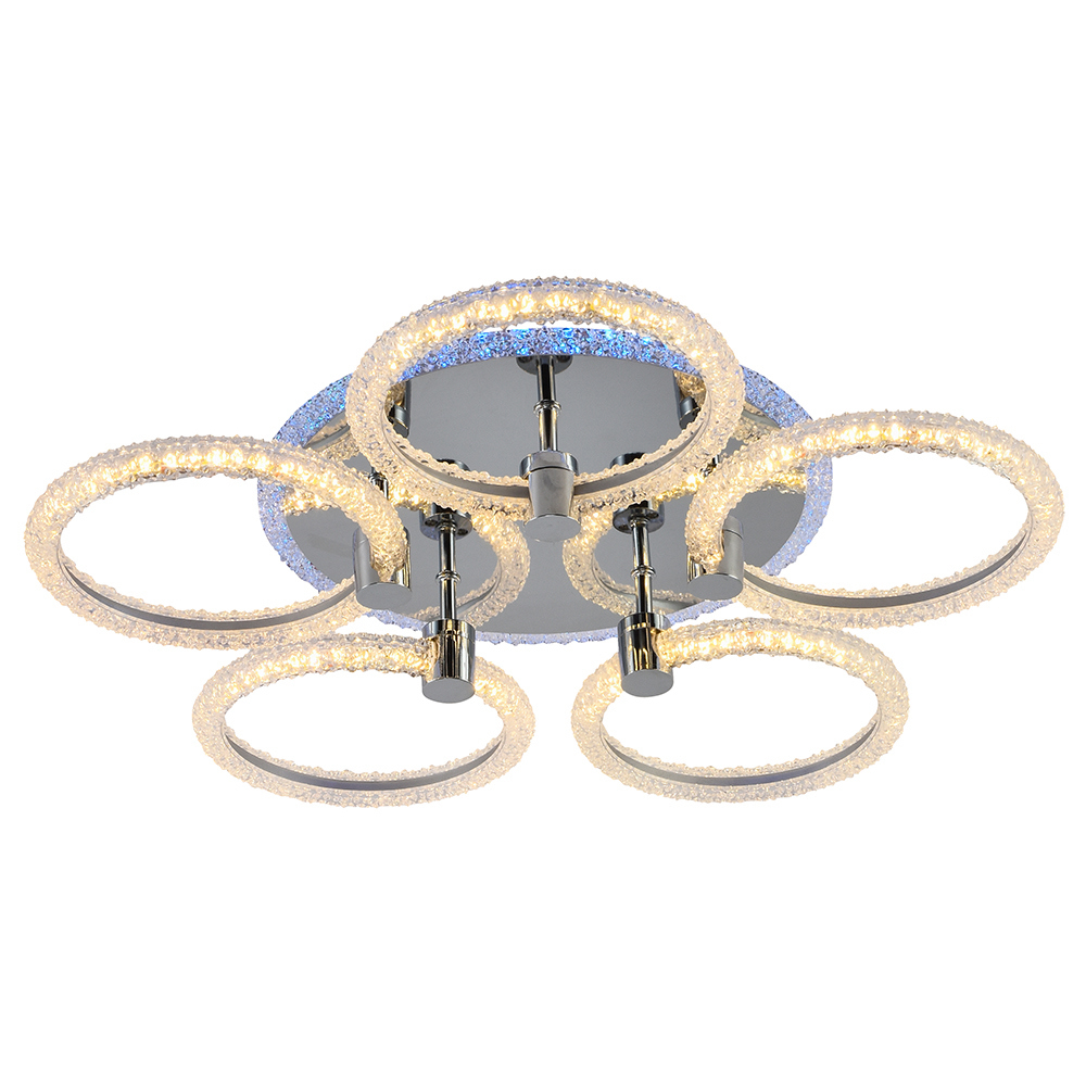 Изображение товара Потолочная LED-люстра PROFIT LIGHT 8024/5 с пультом, 10 м², 5 плафонов