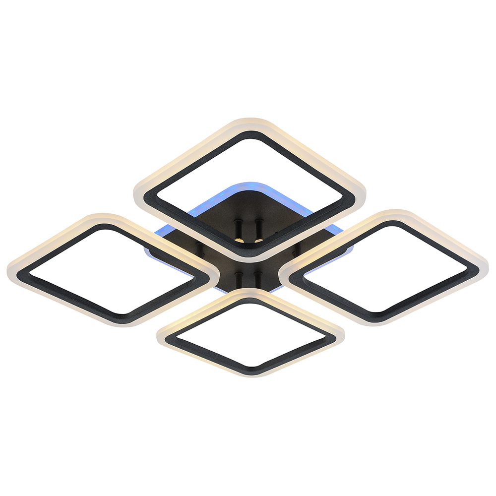 Изображение товара Люстра потолочная светодиодная Profit light 8075/4 GRP с пультом управления 10 м² стильная и соврем