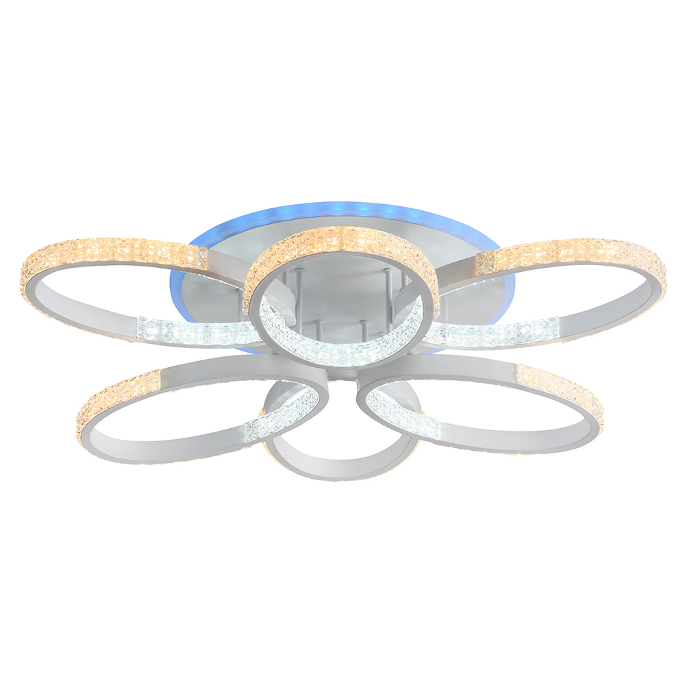 Изображение товара Люстра потолочная светодиодная Profit light 8097/3+3 с пультом управления 10 м² регулируемый белый свет цвет белый