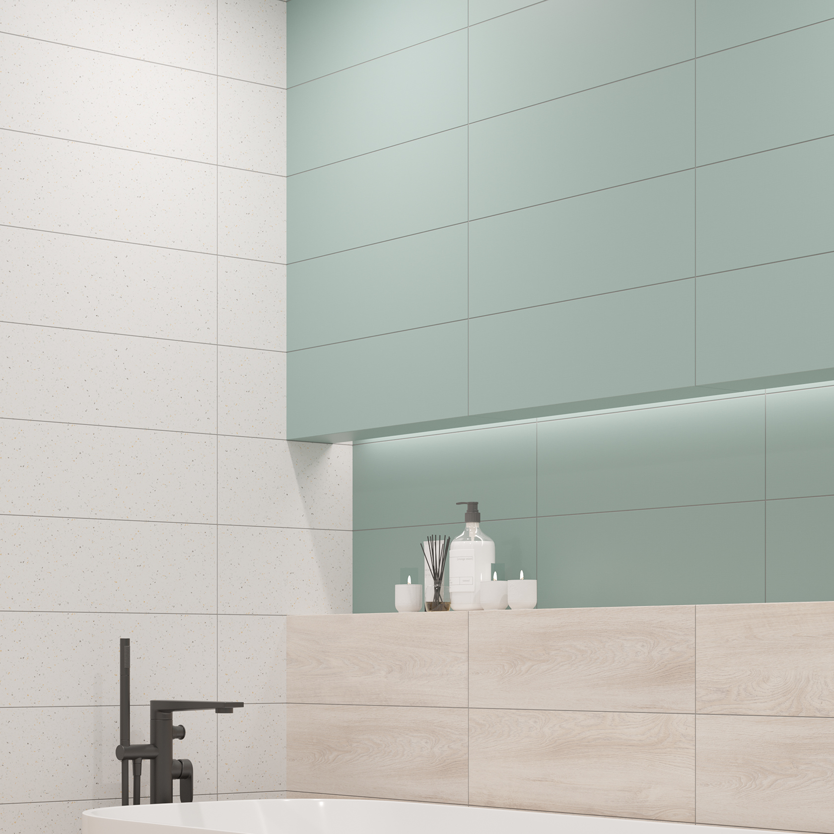 Изображение товара Плитка настенная LB Ceramics Юген Линдберг 20x60 см 0.84 м² матовая цвет зеленый