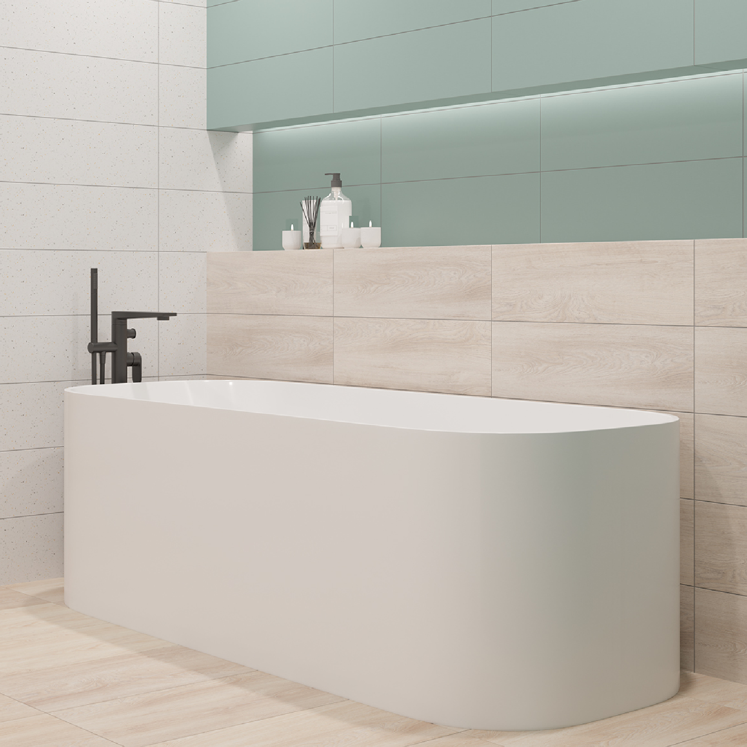 Изображение товара Настенная керамическая плитка LB Ceramics Юген Линдберг 20x60 см бежевый матовая