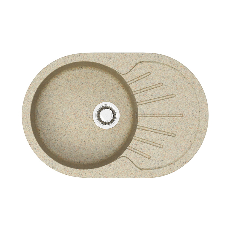 Изображение товара Врезная мойка Azario CS00079915 75x50.50x21 см искусственный камень цвет песочный Изображение товара Врезная мойка Azario CS00079915 75x50.50x21 см искусственный камень цвет песочный