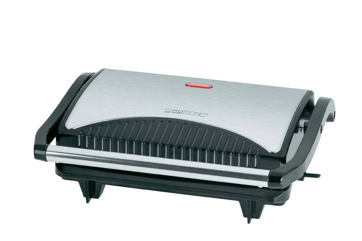 Изображение товара Гриль электрический Clatronic Mg 3519 schwarz-inox 700 Вт цвет нержавеющая сталь