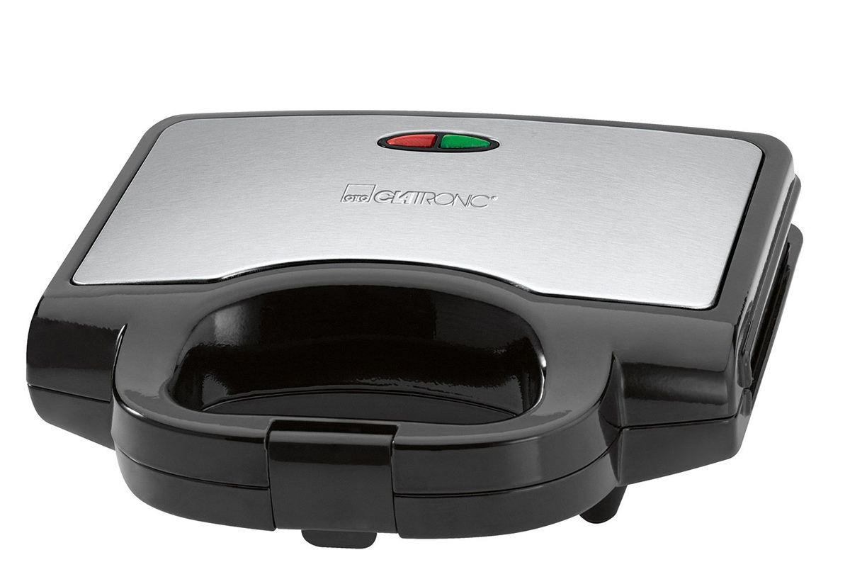 Изображение товара Сэндвичница Clatronic St 3628 schwarz 750 Вт цвет нержавеющая сталь