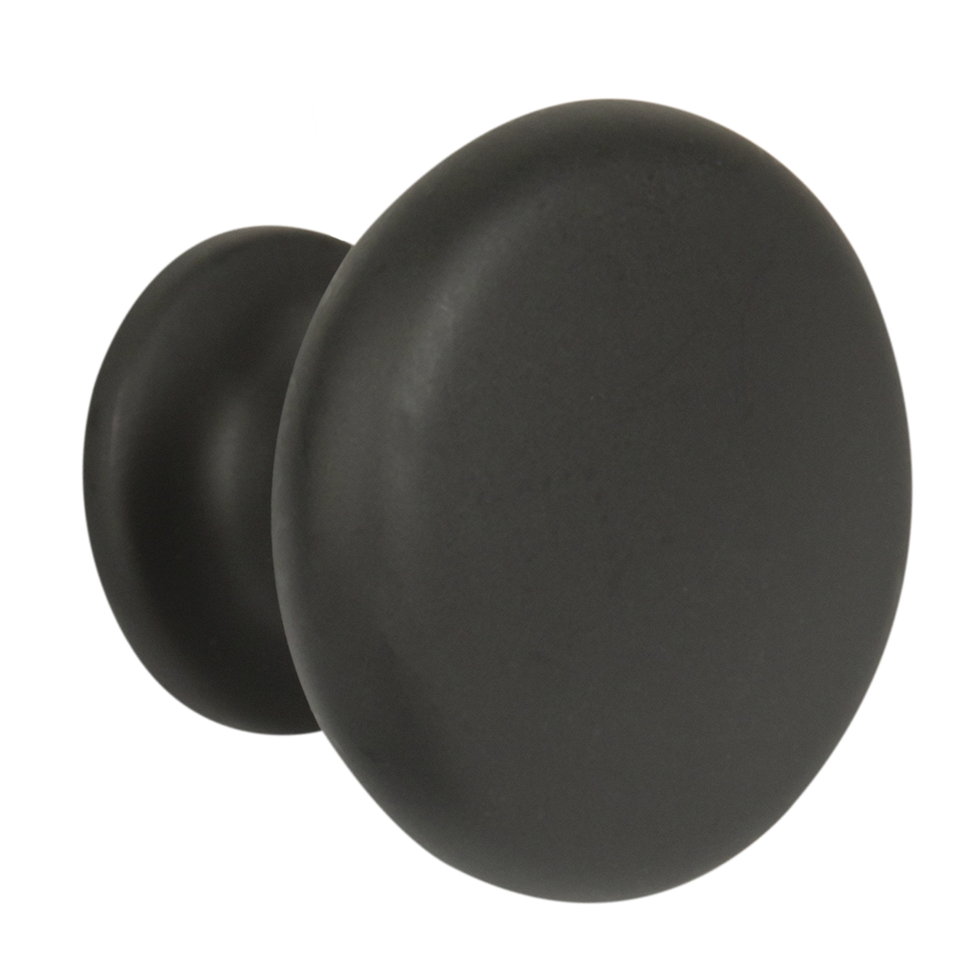 Мебельная ручка-кнопка 163 цвет матовый черный