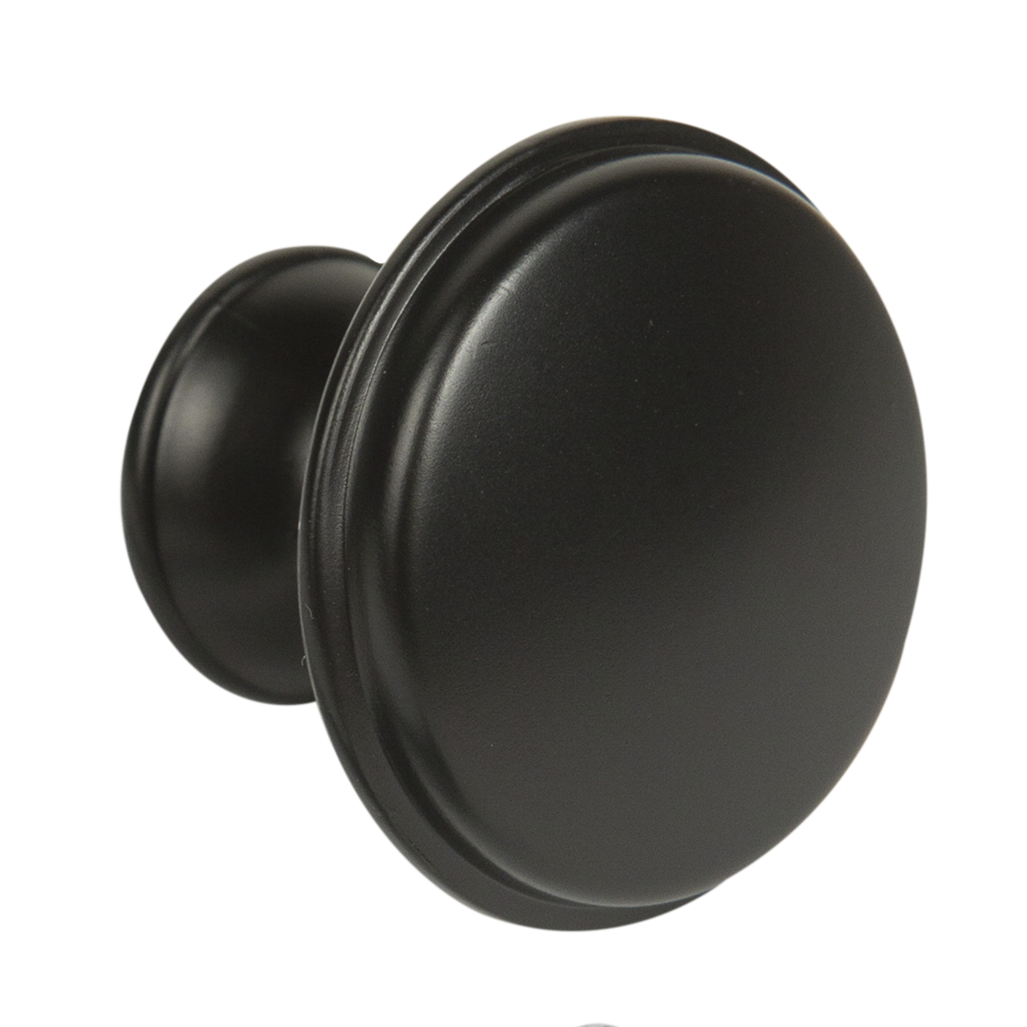 Мебельная ручка-кнопка 169 21x28 мм цвет матовый черный