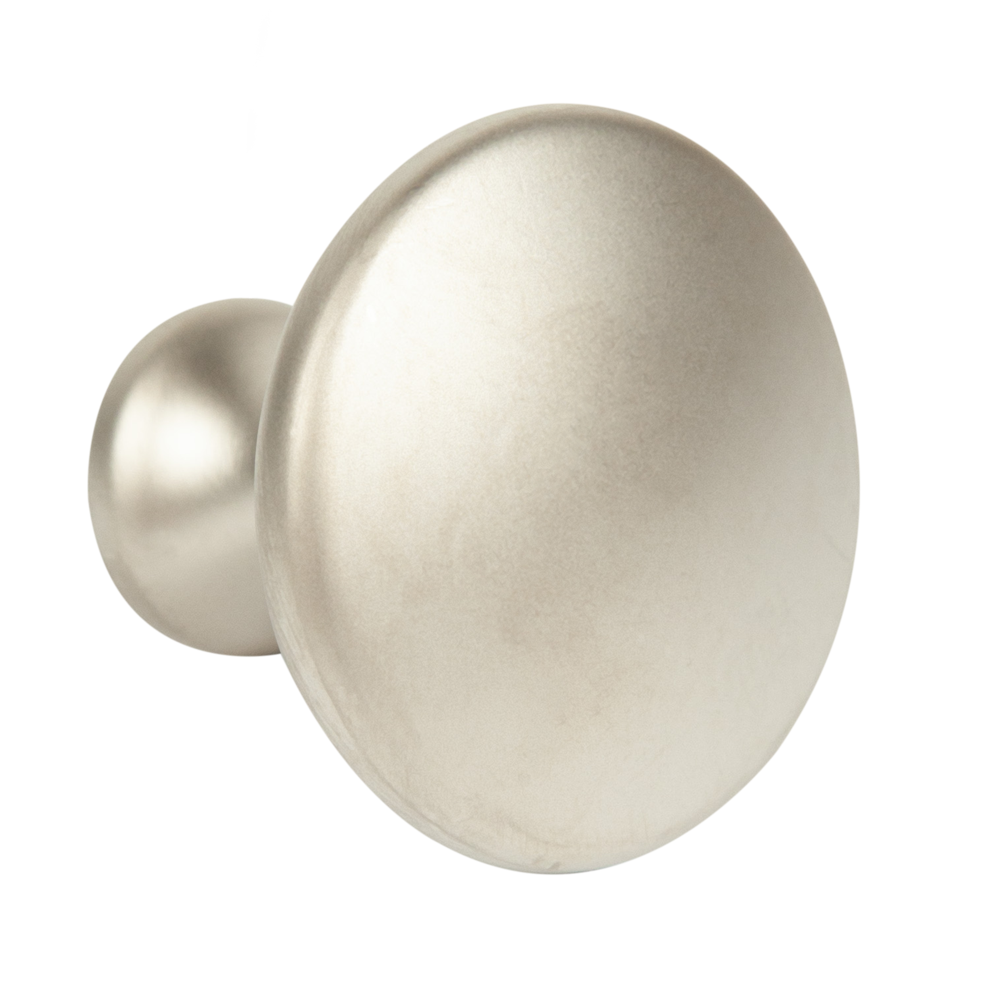 Мебельная ручка-кнопка 161 25x30 мм цвет матовый никель