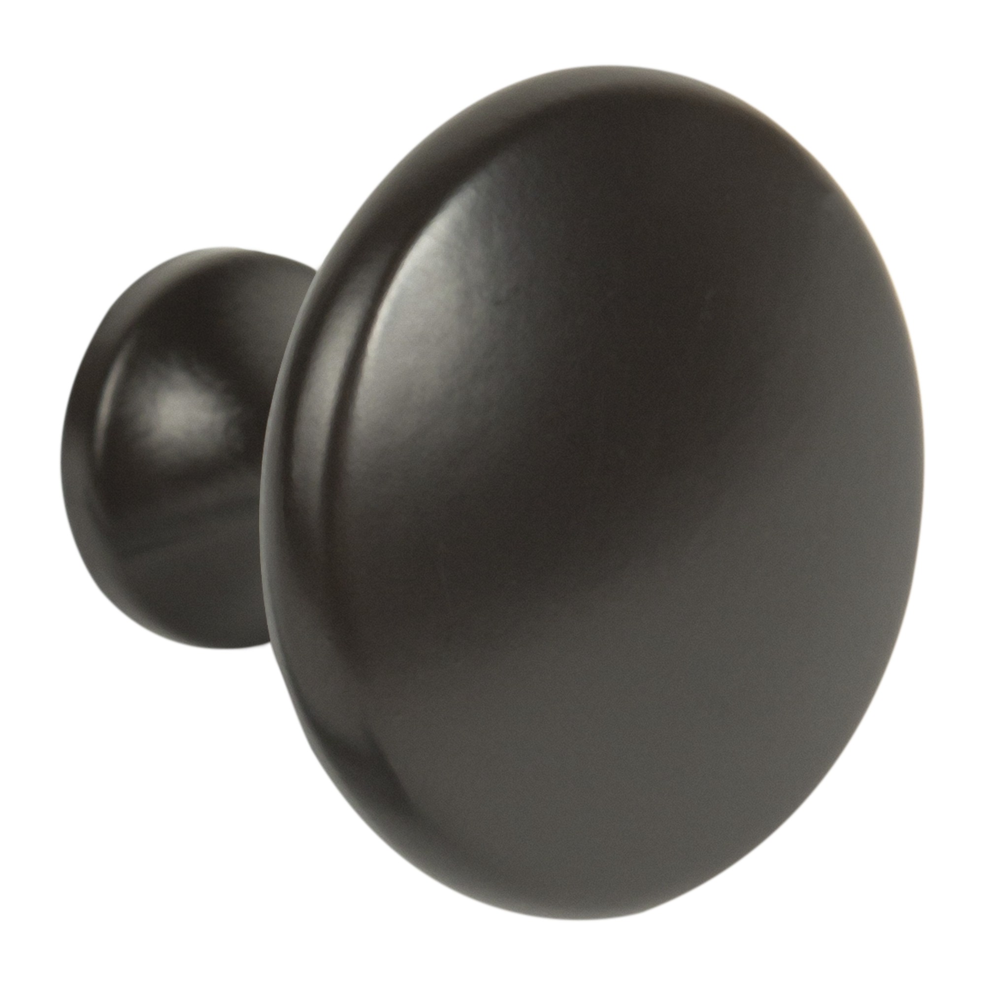 Мебельная ручка-кнопка 161 25x30 мм цвет кофе