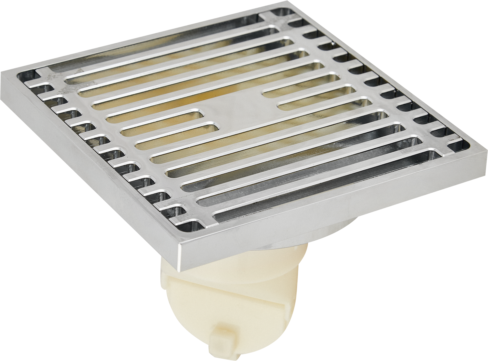 Изображение товара Душевой трап Orange OT01-004cr сухой затвор 100х100 мм хромированный