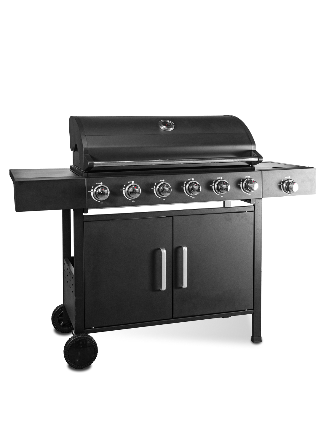 Изображение товара Газовый гриль MAXGRILL QL-07 с 7 конфорками и чугунными решетками Изображение товара Газовый гриль MAXGRILL QL-07 с 7 конфорками и чугунными решетками