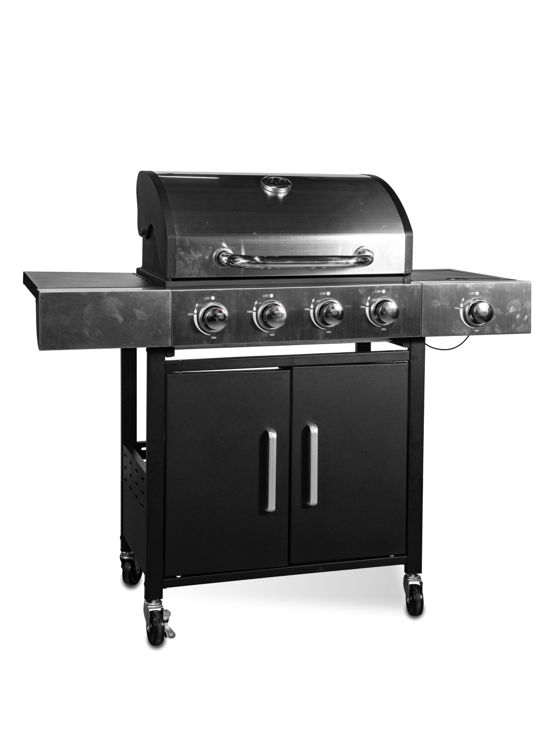 Изображение товара Газовый гриль MaxGrill QL-05 с 5 горелками и боковой конфоркой Изображение товара Газовый гриль MaxGrill QL-05 с 5 горелками и боковой конфоркой