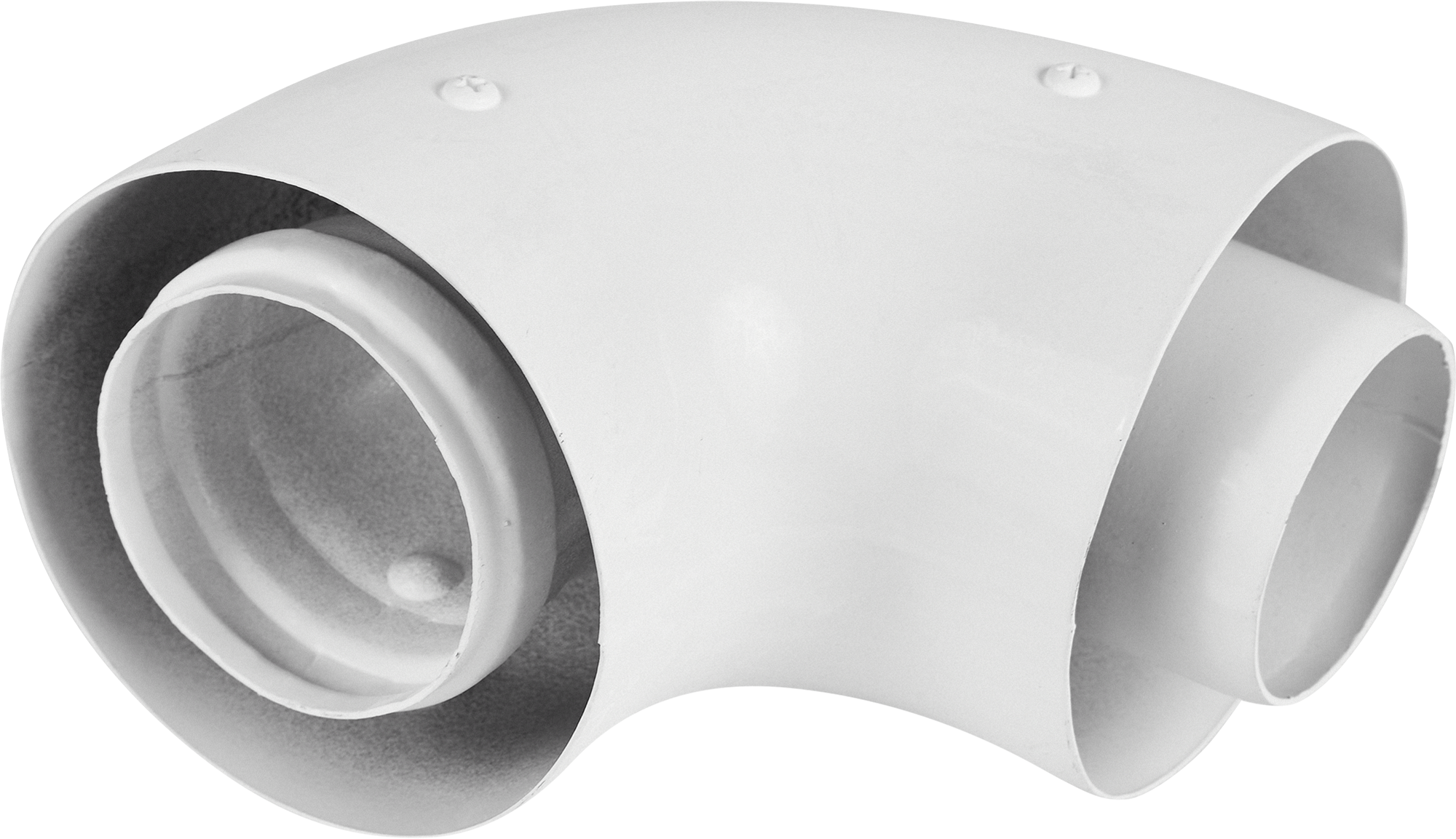 Изображение товара Отвод Krats коаксиальный 60/100 мм 90 градусов для дымохода