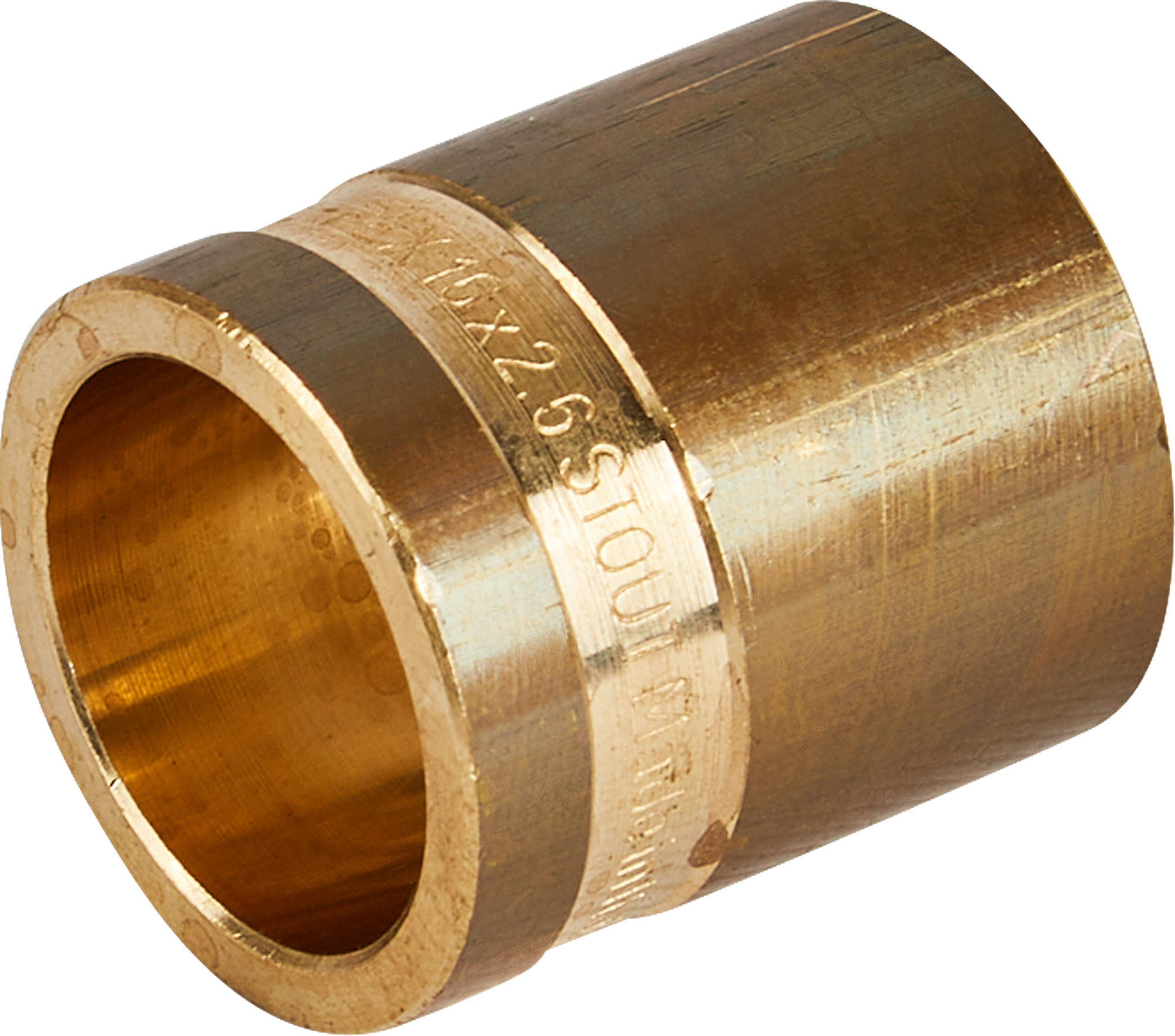 Изображение товара Гильза Stout 16 мм из латуни для труб из сшитого полиэтилена Италия