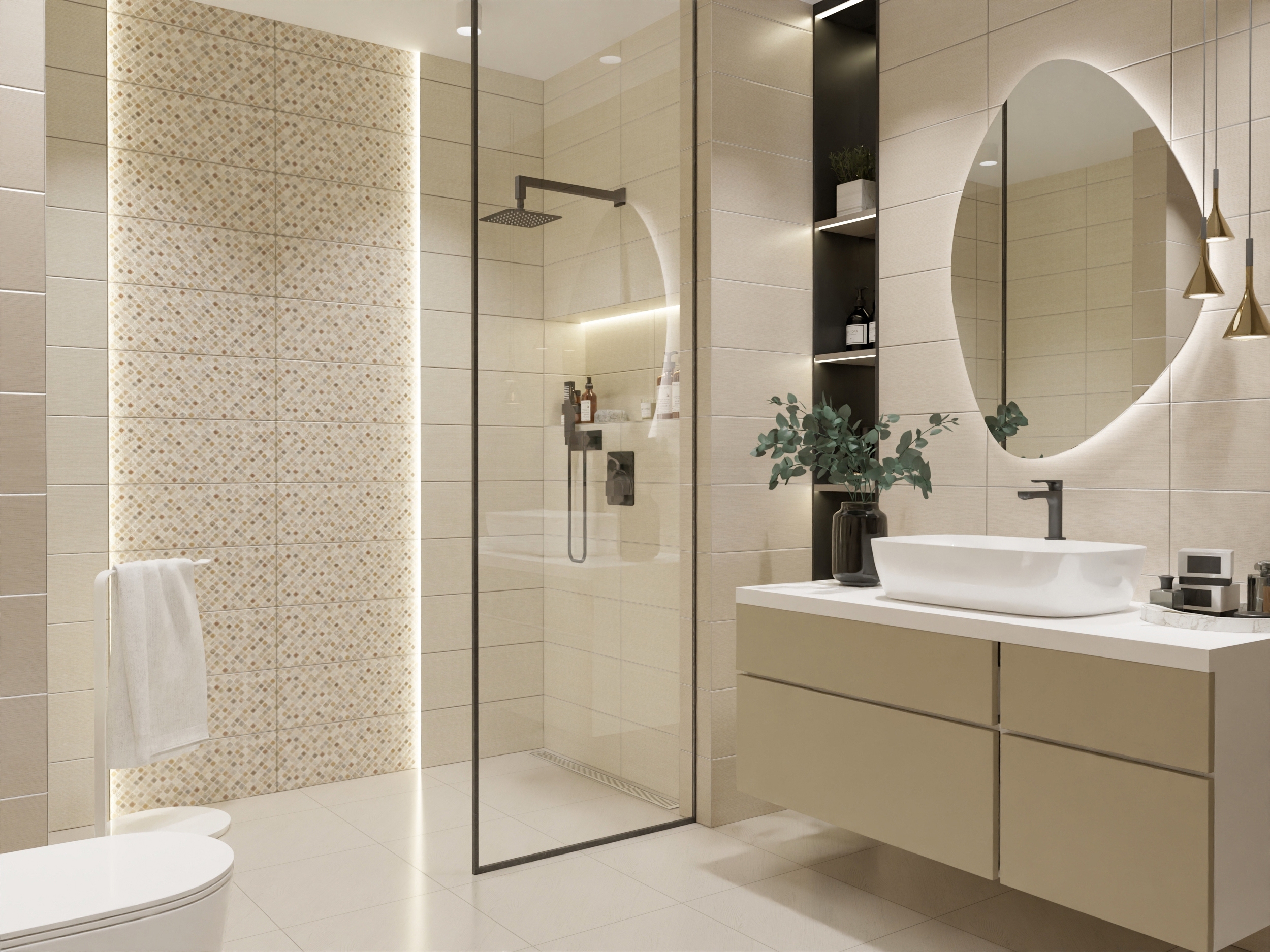 Изображение товара Керамическая плитка Azori Veneziano seta 20.1x50.5 см кремовая