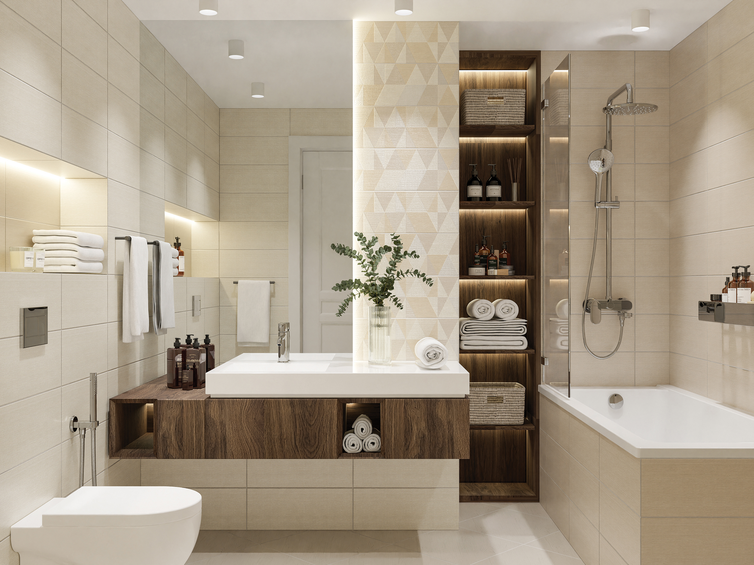 Изображение товара Керамическая плитка Azori 65 Veneziano casual 509461101 20.1x50.5см 1.52 м² цвет кремовый, голубой