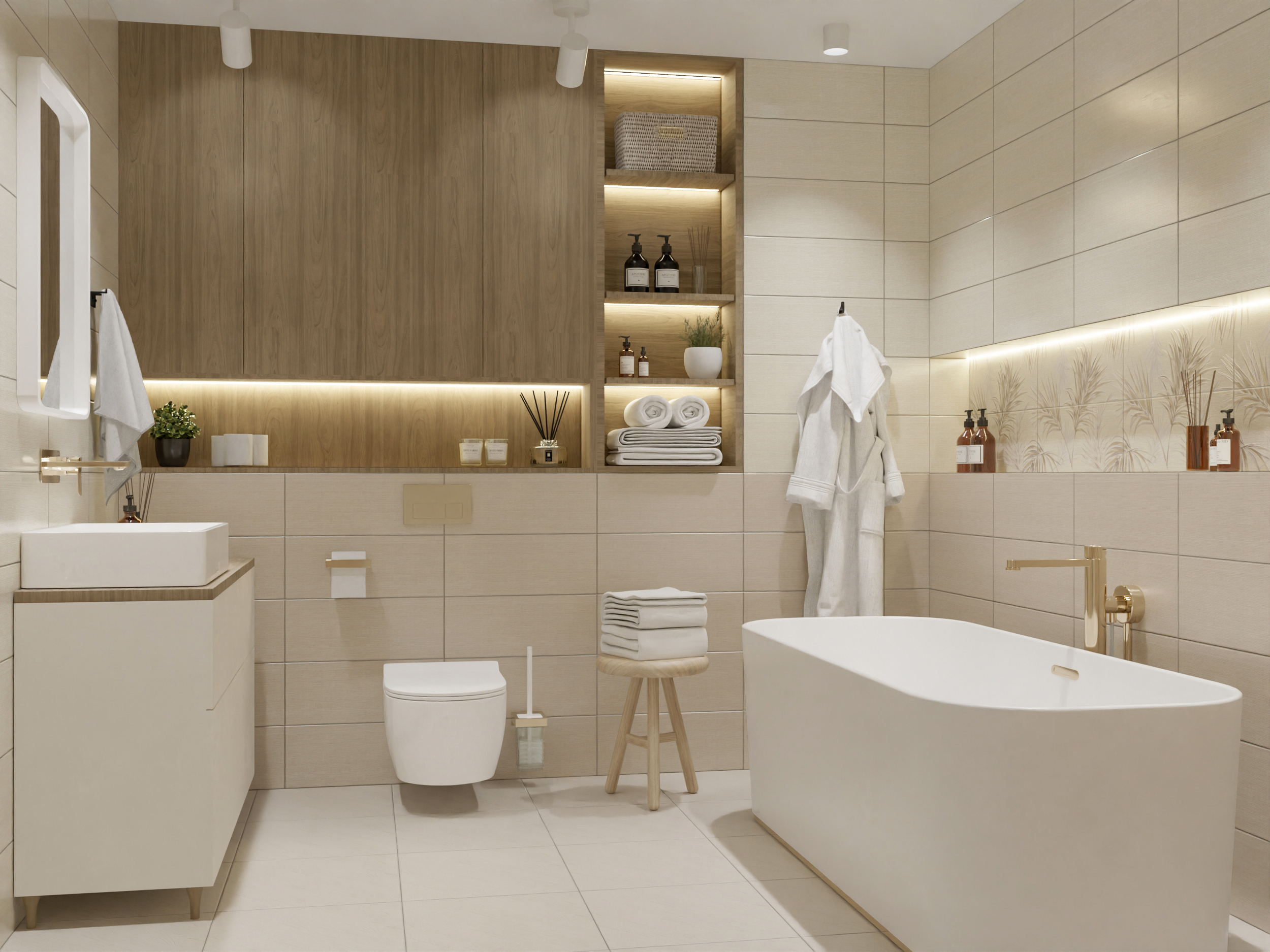Изображение товара Керамическая плитка Azori 63 Veneziano beige 509451101 20.1x50.5см 1.52 м² цвет кремовый