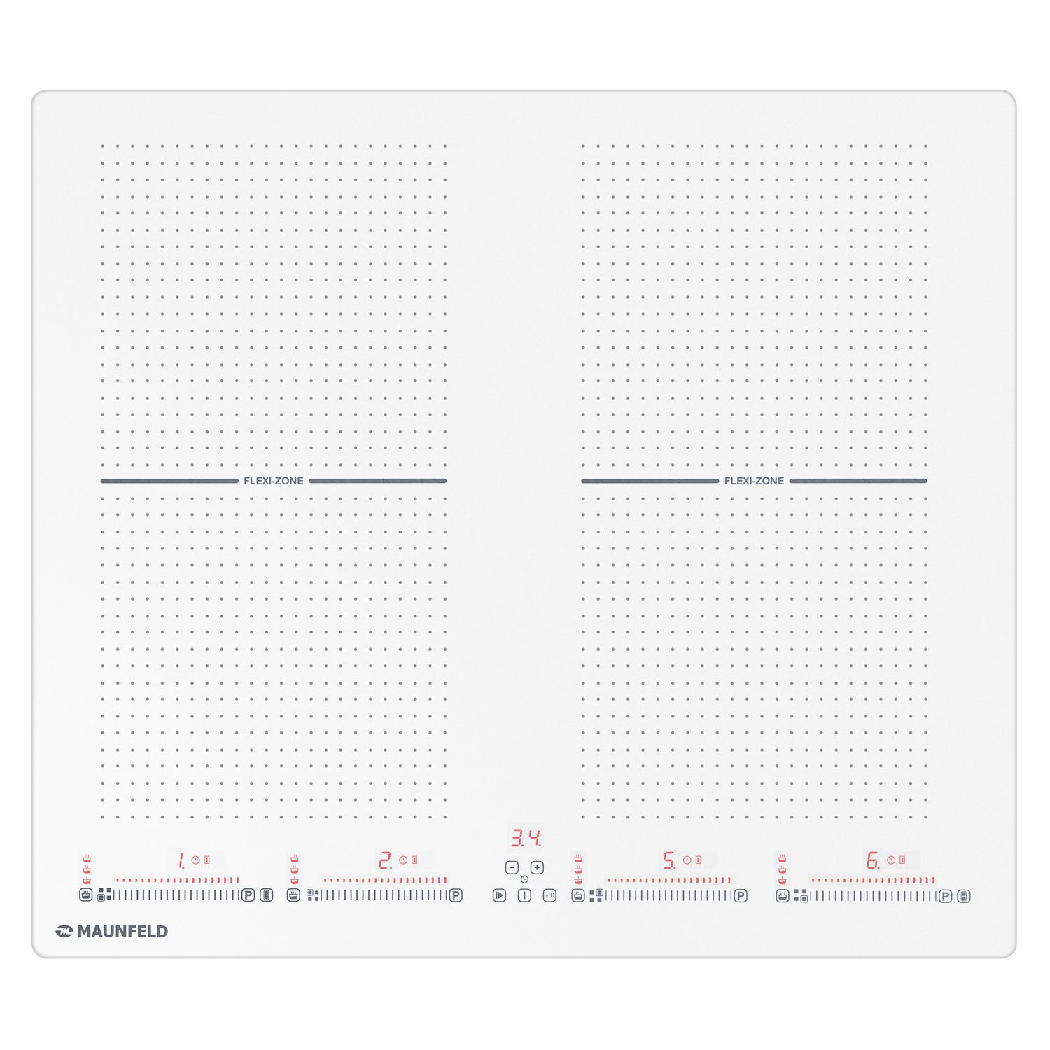 Изображение товара Индукционная варочная панель Maunfeld CVI594SF2WH 59 см 4 конфорки белая