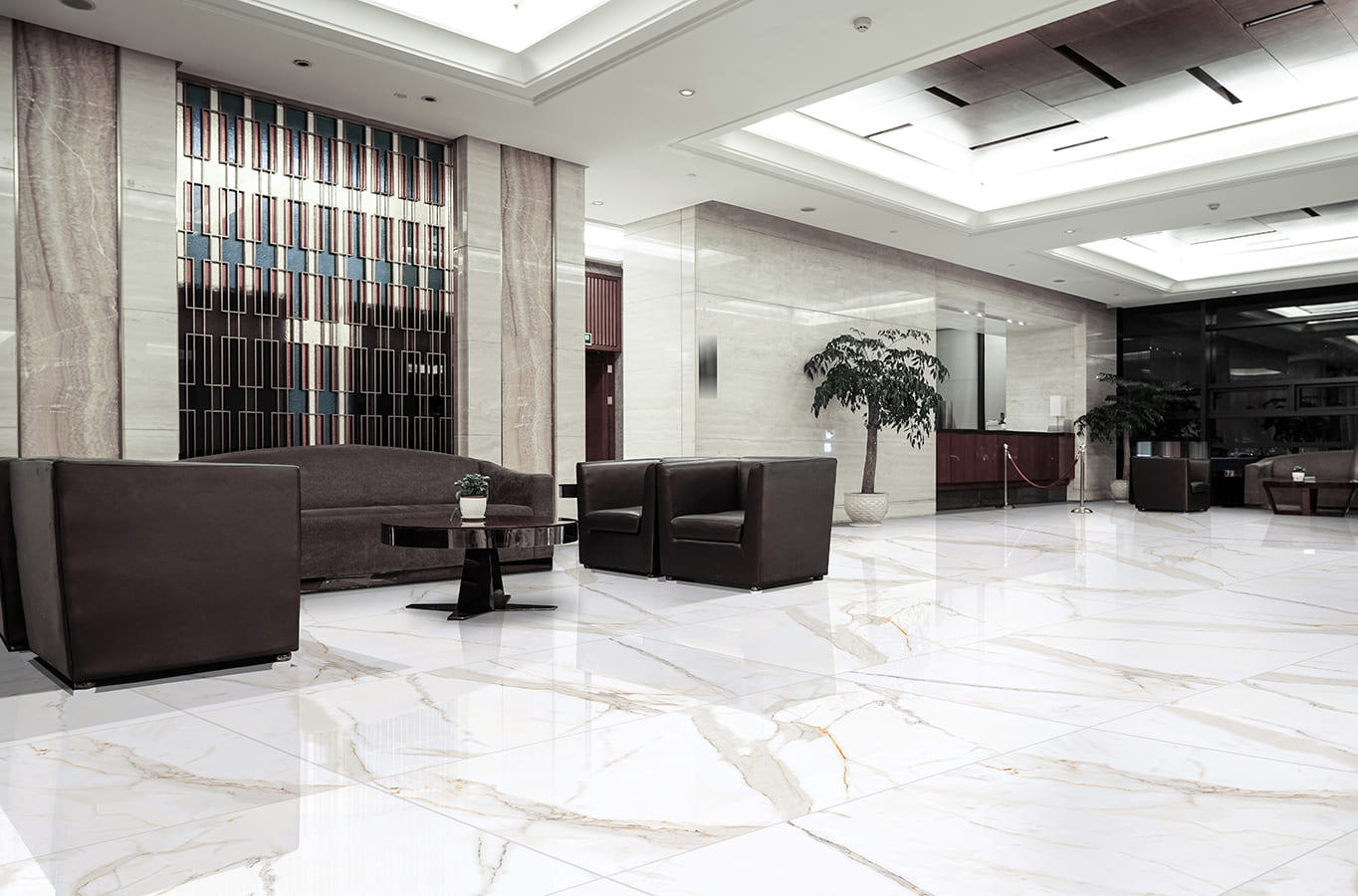 Изображение товара Керамогранит Primavera Regal Carara 60x120 см, глазурованный, полированный, белый