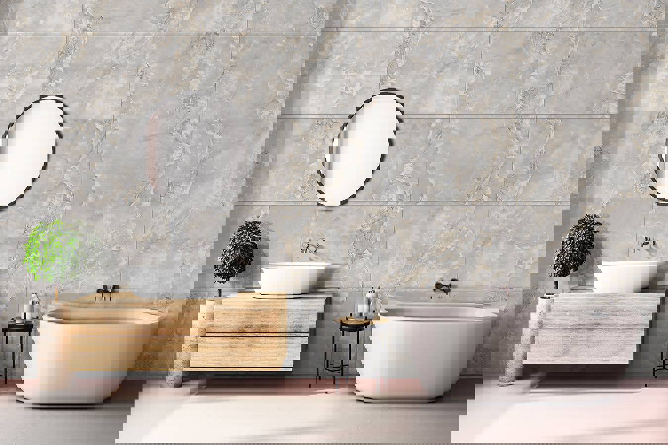 Изображение товара Керамогранит Primavera Speranza Gold Light Grey PR217 60x120см 1.44 м² цвет серый, цена за упаковку