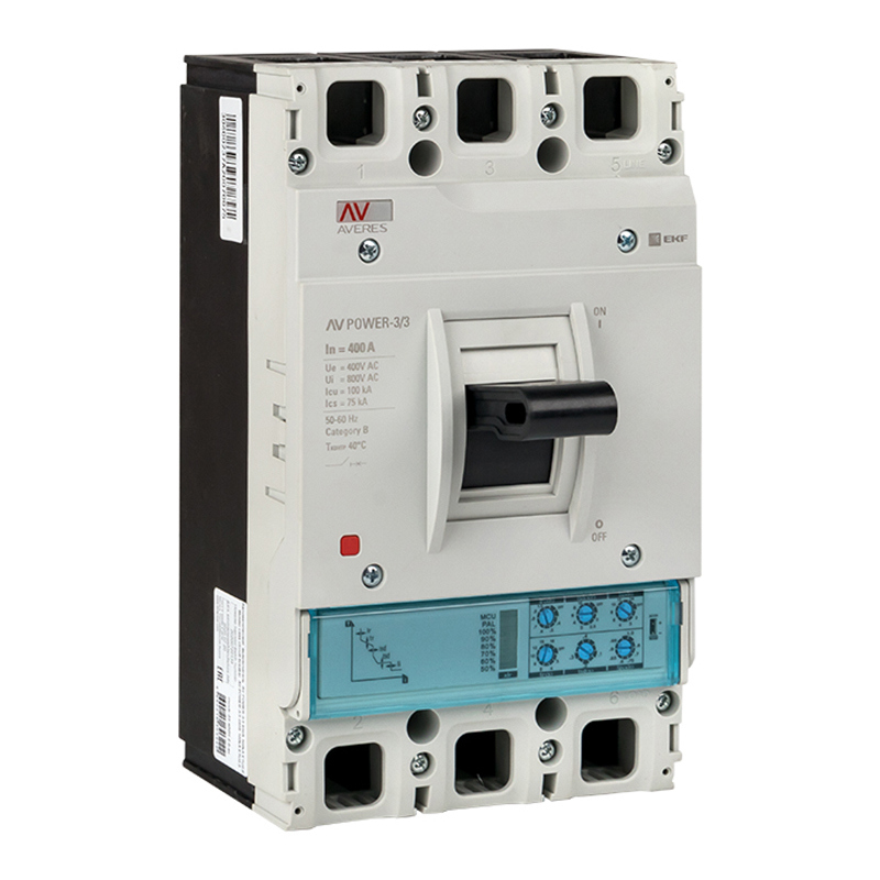 Изображение товара Автоматический выключатель EKF AV POWER-3/3 3P 400A 100 кА надежная защита Изображение товара Автоматический выключатель EKF AV POWER-3/3 3P 400A 100 кА надежная защита